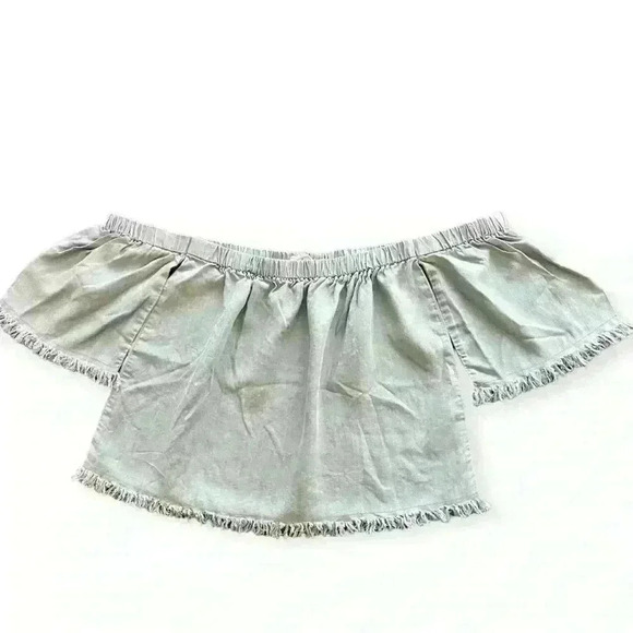 Vestique- Cowboy Crop - Light Blue Denim Size S - Picture 1 of 1